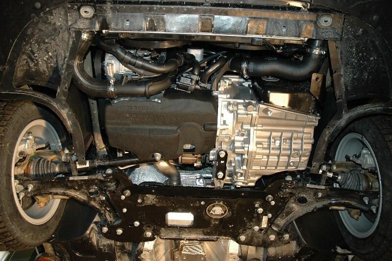 Защита картера и КПП Skoda Octavia двигатель 1,4; 1,4 TSI; 1.6; 1,8 TSI; 2,0TDi 4x4  (2008-2013)  арт: 21.1988