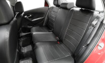 Авточехлы Rival Строчка (зад. спинка 40/60) для сидений Volkswagen Polo V седан 2010-2020, эко-кожа, черные, SC.5801.1