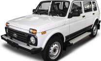 Пороги на автомобиль "Silver" Rival для ВАЗ 2131 (4x4) 5-дв. (вкл. Urban) 1993-2019 2019-н.в., 180 см, 2 шт., алюминий, F180AL.6004.1