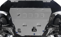 Защита картера и КПП Rival для Lynk & Co 09 4WD (V - 2.0) 2023-н.в., штампованная, алюминий 3 мм, с крепежом, 333.5912.1