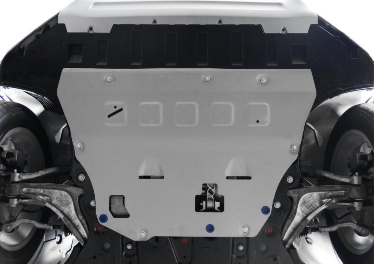 Защита картера и КПП Rival для Lynk & Co 09 4WD (V - 2.0) 2023-н.в., штампованная, алюминий 3 мм, с крепежом, 333.5912.1