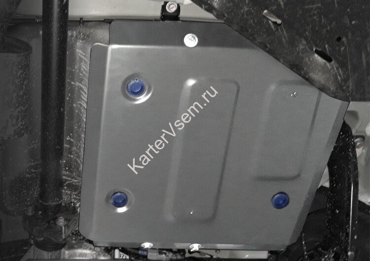 Защита топливного бака Rival для Kia Seltos 4WD 2020-н.в., штампованная, алюминий 3 мм, с крепежом, 333.2851.1