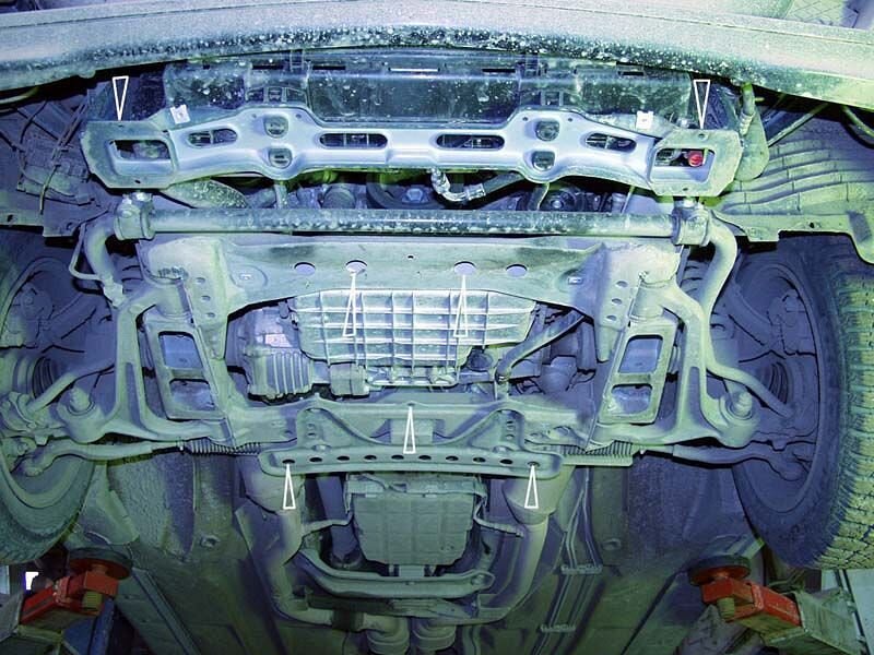 Защита картера Mercedes Benz E-Klasse двигатель 3,2 4matik  (1995-2001)  арт: 13.0193