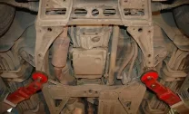 Защита картера и КПП Chevrolet Trail Blazer двигатель 4,2  (2001-2012)  арт: 04.1369