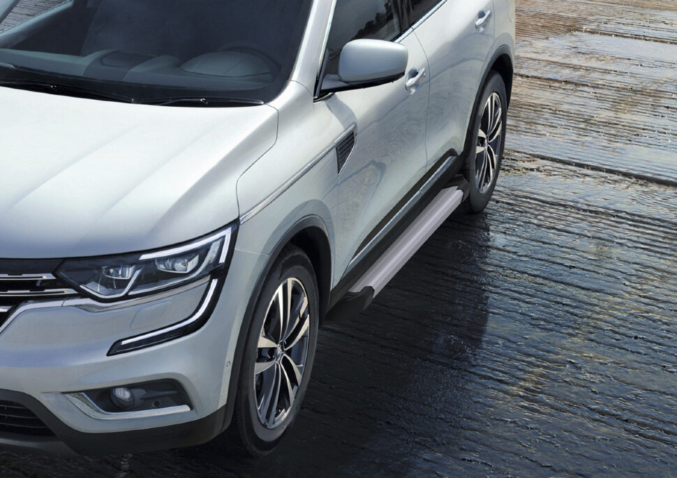 Пороги площадки (подножки) "Silver" Rival для Nissan X-Trail T32 2015-2018, 173 см, 2 шт., алюминий, F173AL.4704.1 с доставкой по всей России