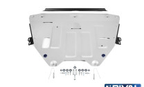 Защита картера и КПП Rival для Lynk & Co 05 (V - 2.0) 2020-н.в., штампованная, алюминий 3 мм, с крепежом, 333.5913.1
