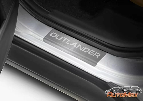 Накладки порогов Mitsubishi Outlander XL 2005-2012 арт.AMMIOUT01
