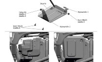 Защита адсорбера Rival для Kia Seltos 4WD 2020-н.в., штампованная, алюминий 3 мм, с крепежом, 333.2852.1