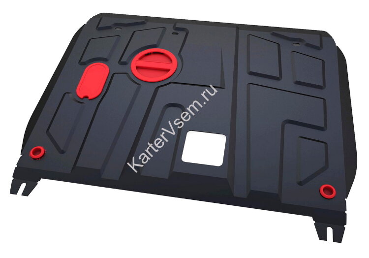 Защита картера и КПП АвтоБроня для Kia Ceed GT I хэтчбек 5-дв. 2012-2018, штампованная, сталь 1.8 мм, с крепежом, 111.02350.1