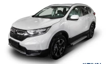 Пороги на автомобиль (подножки) "Silver" Rival для Honda CR-V V 2017-н.в., 173 см, 2 шт., алюминий, F173AL.2103.1