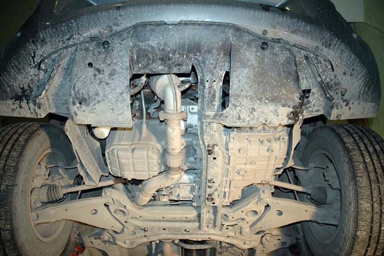 Защита картера и КПП Mitsubishi Endeavor двигатель 3,8  (2003-2011)  арт: 14.1262
