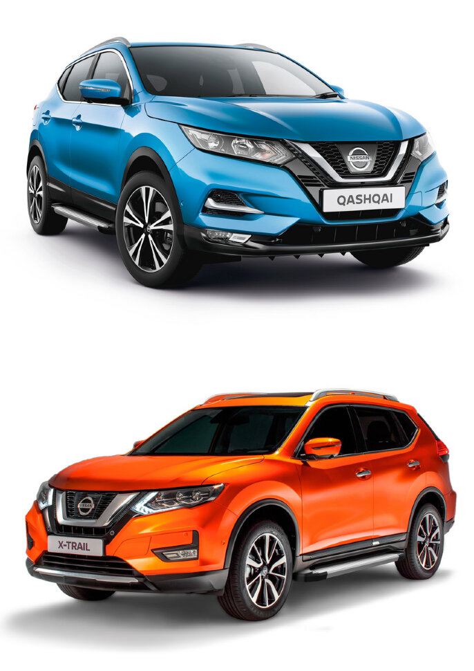 Пороги площадки (подножки) "Silver" AutoMax для Nissan Qashqai II 2014-2019 2019-н.в., 173 см, 2 шт., алюминий, AMS.F173S.4101.1 с доставкой по всей России
