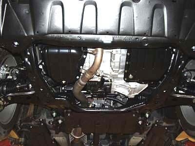 Защита картера и КПП Toyota Highlander двигатель 2,4; 3,0; 3,3  (2001-2007)  арт: 24.0505