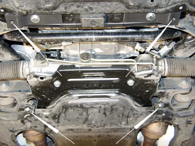 Защита картера Mercedes Benz E-Klasse двигатель все  (2002-2009)  арт: 13.0794