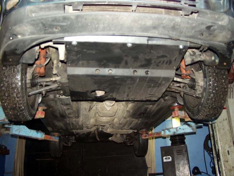 Защита картера и КПП Fiat Bravo двигатель 1,2; 1,4; 1,8; 1,9D  (1995-2001)  арт: 07.0096