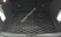 Коврик в багажник автомобиля Rival для Renault Kaptur (передний привод) 2016-2020 2020-н.в., полиуретан, 14707003