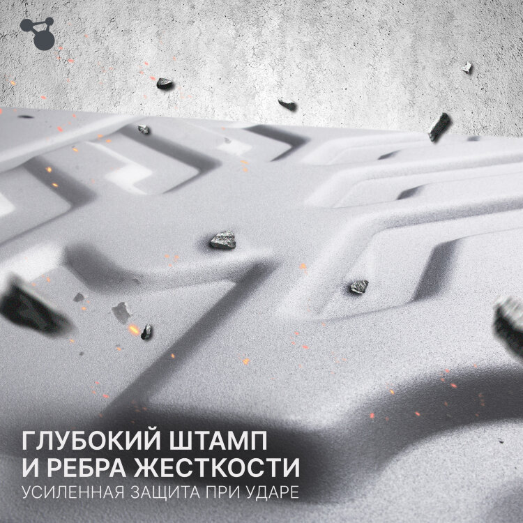 Защита топливного бака Great Wall Poer King Kong I 2023-н.в. арт.333.2030.1.6