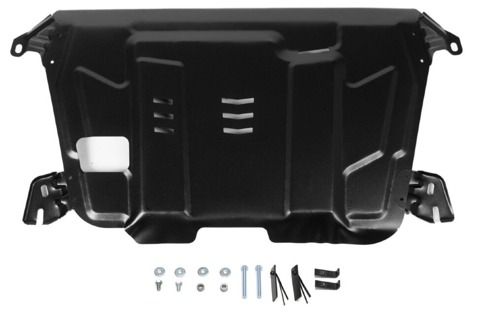 Защита картера и КПП AutoMax для Toyota Camry XV50, XV70 2011-2021 2021-н.в., сталь 1.4 мм, с крепежом, штампованная, AM.9519.2