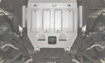 Защита картера и КПП Rival для Mini Hatch III (Cooper S) 2013-2018 2018-н.в., штампованная, алюминий 4 мм, с крепежом, 333.8205.1