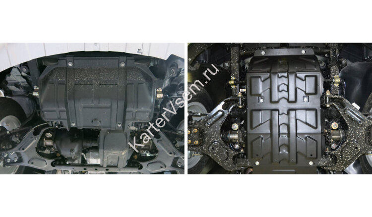 Защита картера АвтоБроня для Great Wall Hover H5 2011-2016, штампованная, сталь 1.8 мм, с крепежом, 111.02001.3
