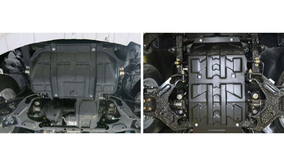 Защита картера АвтоБроня для Great Wall Hover H5 2011-2016, штампованная, сталь 1.8 мм, с крепежом, 111.02001.3