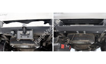 Защита заднего бампера АвтоБроня для Volkswagen Amarok 2010-2019, сталь 1.8 мм, с крепежом, 111.05841.1