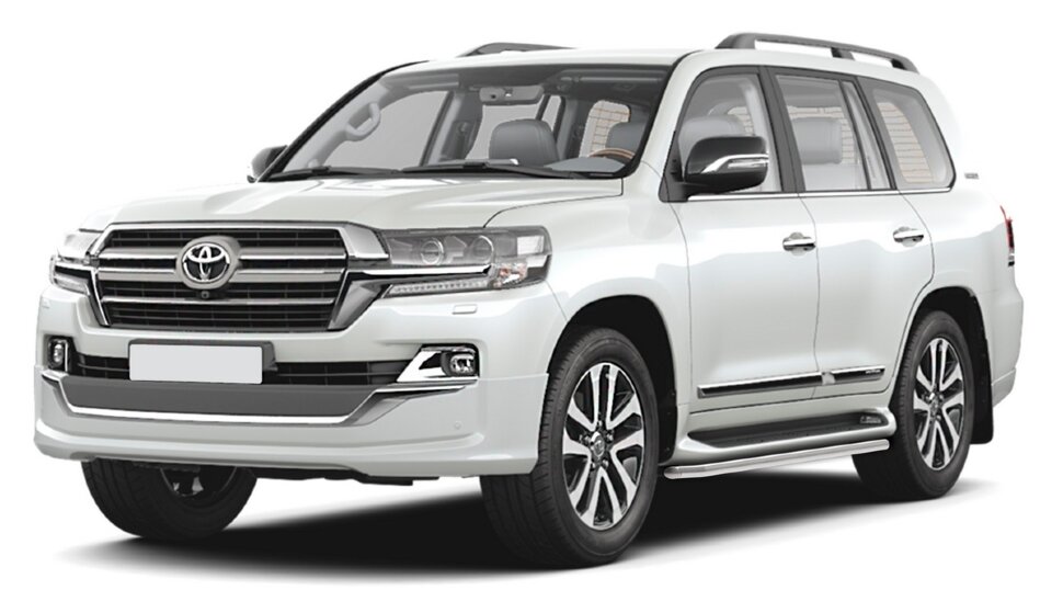 Защита штатных порогов d42 Rival для Toyota Land Cruiser 200 рестайлинг (искл. Executive Lounge и TRD) 2015-2018, нерж. сталь, 2 шт., R.5713.014 с доставкой по всей России