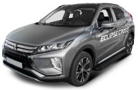 Пороги на автомобиль "Black" Rival для Mitsubishi Eclipse Cross 2018-2021, 180 см, 2 шт., алюминий, F180ALB.4007.1