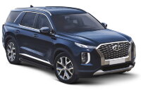 Пороги на автомобиль "Premium-Black" Rival для Hyundai Palisade 2020-н.в., 193 см, 2 шт., алюминий, A193ALB.2311.1
