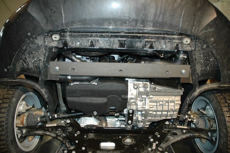 Защита картера и КПП Skoda Octavia двигатель 2,0D  (2009-2013)  арт: 21.1988