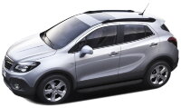 Пороги на автомобиль "Premium-Black" Rival для Opel Mokka 2012-2016, 160 см, 2 шт., алюминий, A160ALB.4202.1