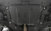 Защита картера и КПП Rival для Lifan Murman МКПП 2017-н.в., сталь 1.5 мм, с крепежом, штампованная, 111.9519.1