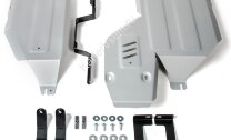 Защита топливного бака и редуктора Rival для Mitsubishi ASX 4WD 2010-2020 2020-н.в., штампованная, алюминий 3 мм, с крепежом, 2 части, 333.4054.1