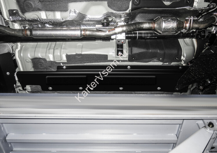 Защита топливных трубок АвтоБроня для Mitsubishi Outlander III 4WD 2012-2018, штампованная, сталь 1.8 мм, с крепежом, 111.04039.1