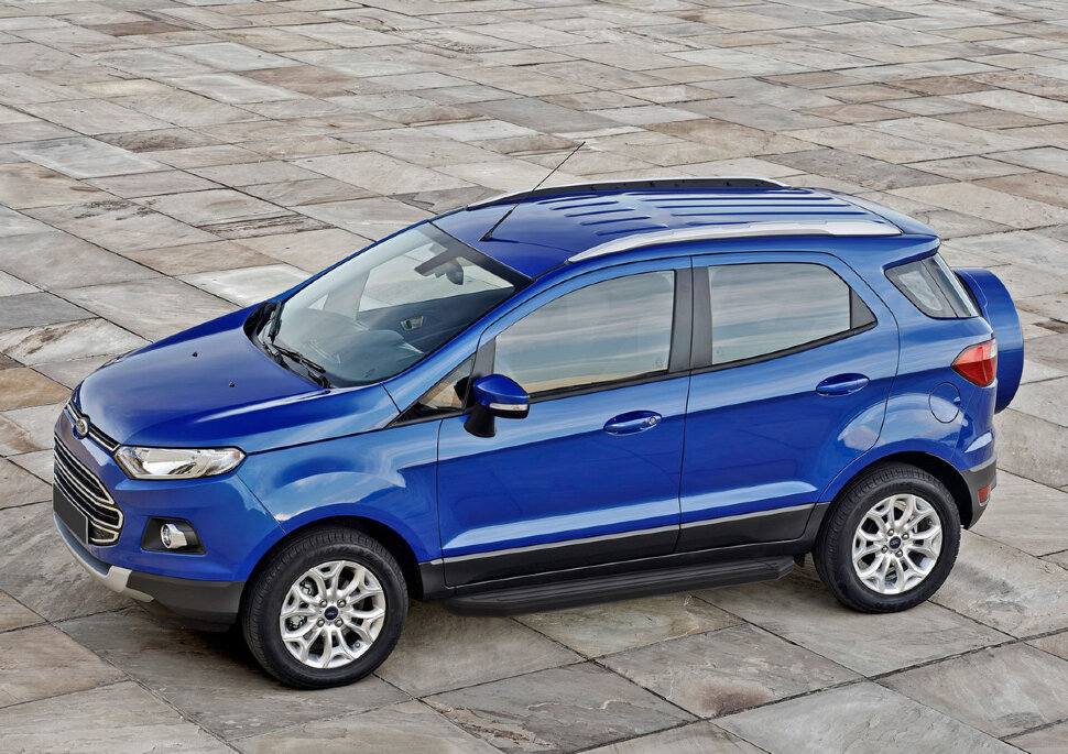 Пороги площадки (подножки) "Premium-Black" Rival для Ford EcoSport 2014-2018 2017-н.в., 160 см, 2 шт., алюминий, A160ALB.1806.1 купить недорого
