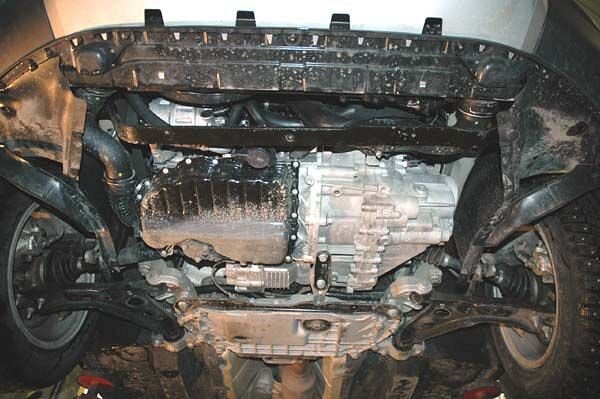 Защита картера и КПП Skoda Superb двигатель 1,4; 1,8; 3,6  (2008-2015)  арт: 21.1536