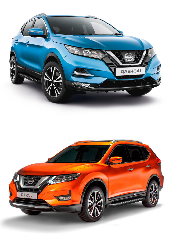 Пороги площадки (подножки) "Black" AutoMax для Nissan X-Trail T32 2015-2018 2018-н.в., 173 см, 2 шт., алюминий, AMS.F173B.4101.1 с доставкой по всей России