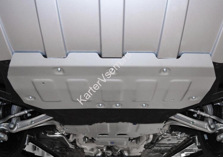 Защита картера Rival для Bentley Bentayga 2016-н.в., штампованная, алюминий 3.8 мм, с крепежом, 333.0401.1