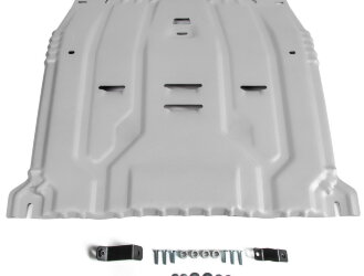 Защита картера и КПП Rival для Kia Sorento III Prime 2015-2017, штампованная, алюминий 3 мм, с крепежом, 333.2375.1