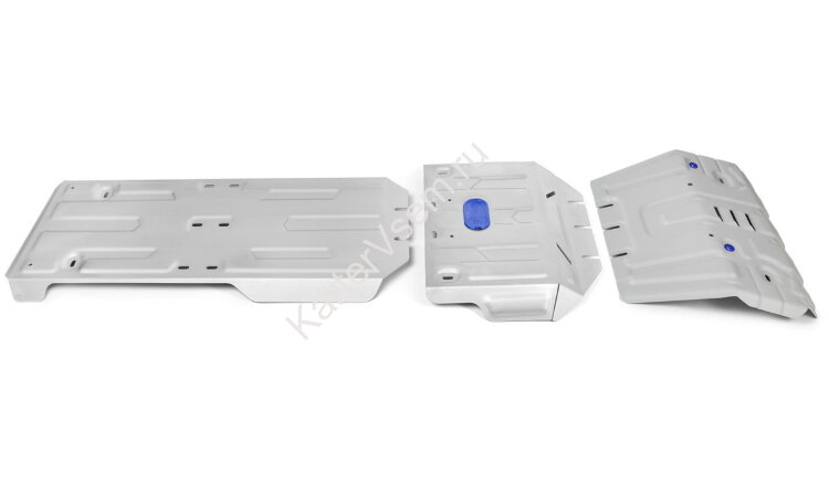 Защита радиатора, картера, КПП и РК Rival для Lexus GX 460 2009-2013 2013-н.в., штампованная, алюминий 3.8 мм, с крепежом, 3 части, K333.9516.1
