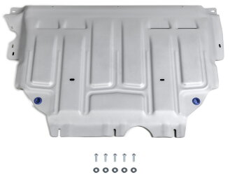 Защита картера и КПП Rival для Seat Leon III 2013-2015, штампованная, алюминий 3 мм, с крепежом, 333.5128.1