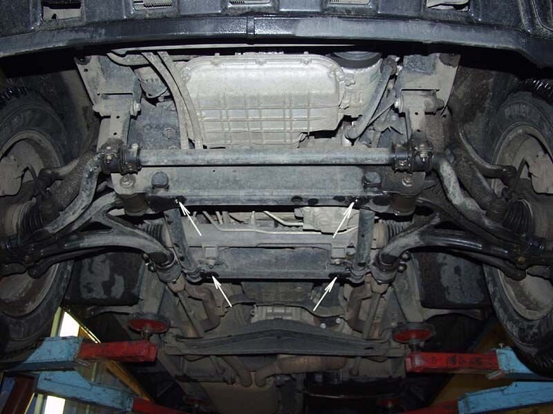 Защита картера Mercedes Benz ML двигатель 2,3 - 5,0; 2,7D; 4,0D  (1998-2005)  арт: 13.0181