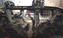 Защита картера и КПП Mitsubishi Galant двигатель 2,0; 2,5  (1997-2004)  арт: 14.0445