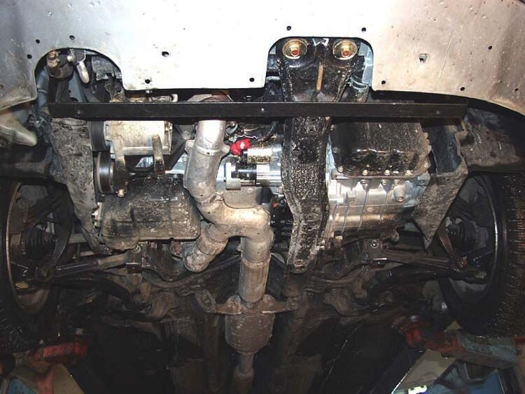 Защита картера и КПП Mitsubishi Galant двигатель 2,0; 2,5  (1997-2004)  арт: 14.0445