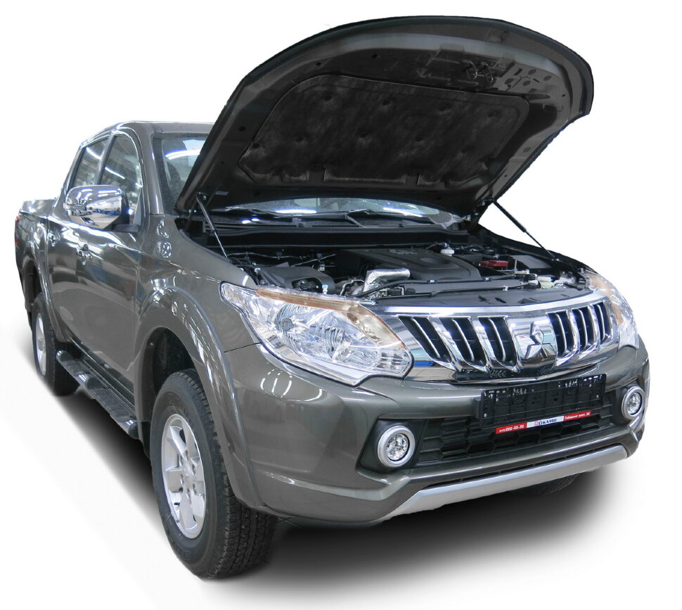 Газовые упоры капота АвтоУпор для Mitsubishi L200 V 2015-2019, 2 шт., UMIL20021