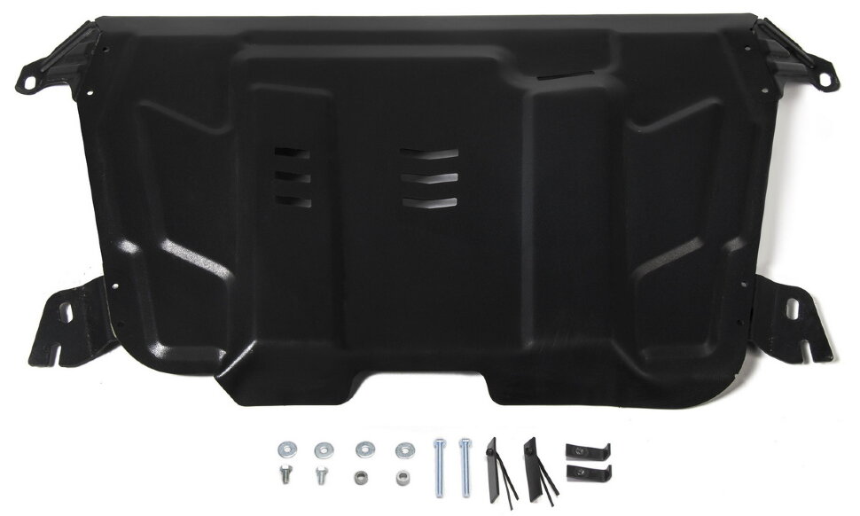 Защита картера и КПП Rival для Toyota Camry XV50, XV70 2011-2021 2021-н.в., сталь 1.5 мм, с крепежом, штампованная, 111.9519.1