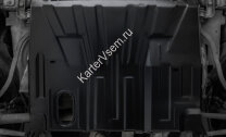 Защита картера и КПП AutoMax для Lada Granta 2011-2018 2018-н.в., сталь 1.4 мм, без крепежа, штампованная, AM.6037.1