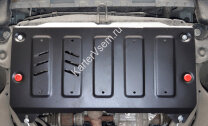 Защита картера и КПП АвтоБроня для Changan Eado 2013-н.в., штампованная, сталь 1.8 мм, с крепежом, 111.08903.1