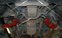 Защита картера и КПП Nissan Vanette двигатель 2,2D  (1996-2003)  арт: 15.1358
