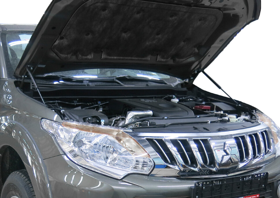 Газовые упоры капота АвтоУпор для Mitsubishi Pajero Sport III 2016-2021, 2 шт., UMIL20021